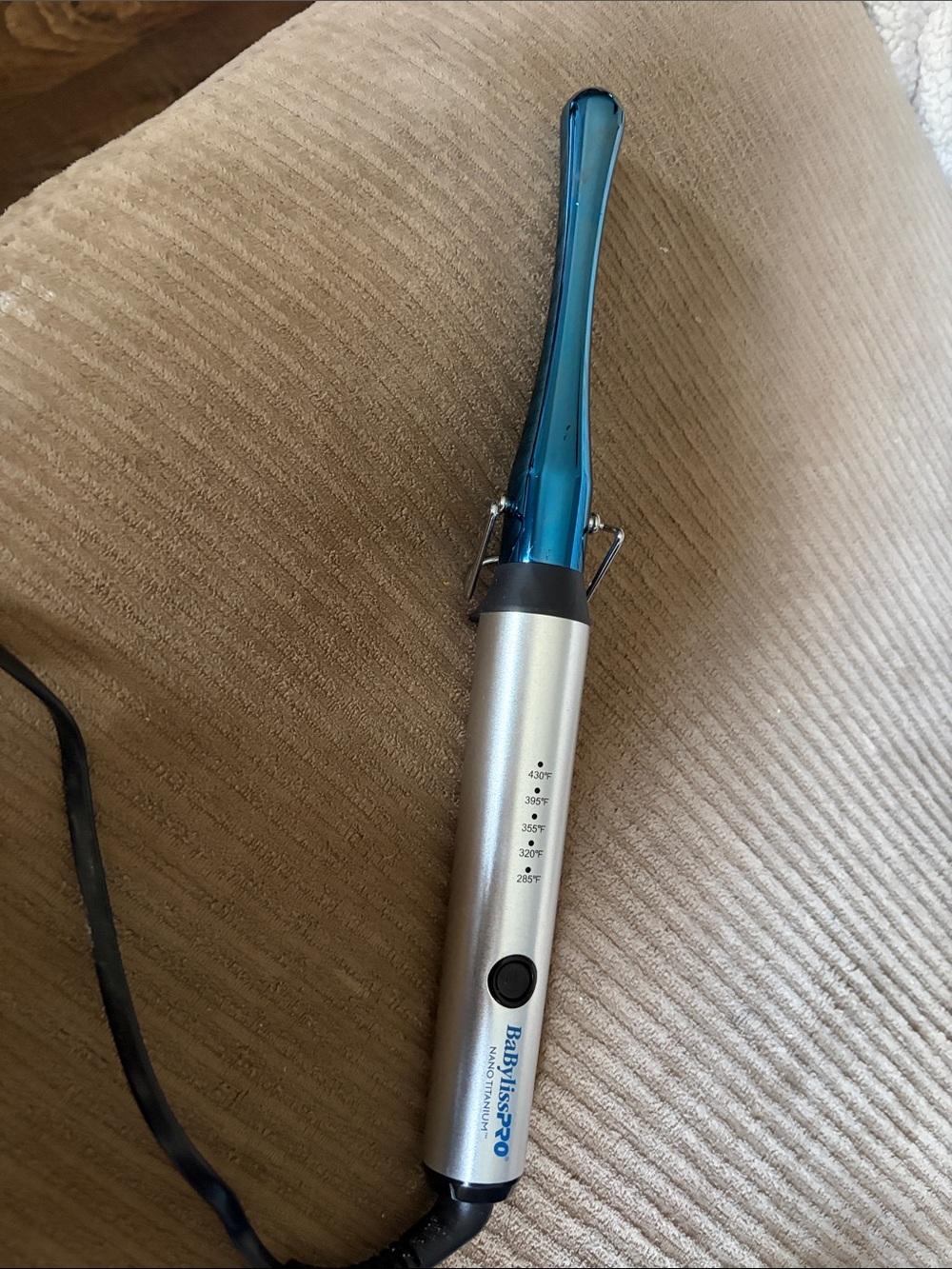 Babyliss Pro Nano Technology curling wand, like new